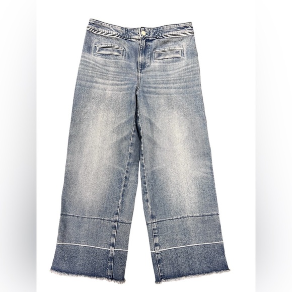 Denim - Talbot Wide Leg Crop‎ High Rise Jeans